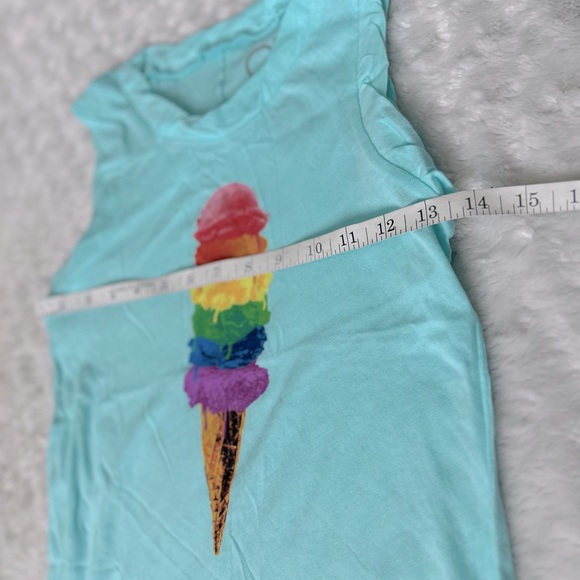 NWT- CHASER Youth Girls' Every Scoop Ice Cream Tank Top - Picture 8 of 9